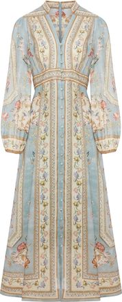 Zimmermann ROSELIGHT PLUNGE MIDI DRESS - Zimmermann - Woman