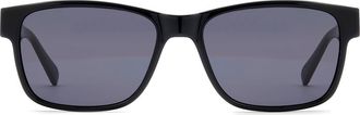 Fossil 58mm Rectangular Sunglasses in Black/grey at Nordstrom