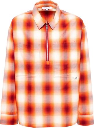 Maison Kitsuné Camicia a quadri - Arancione