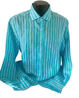 Ralph Lauren Striped Linen Shirt Size XL