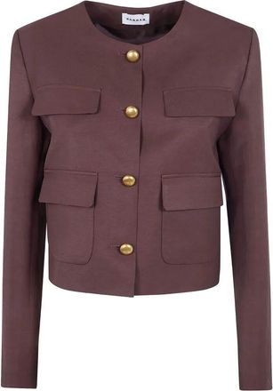 P.A.R.O.S.H. P. A.R. O.S. H. Raisa26 Viscose Linen Jacket