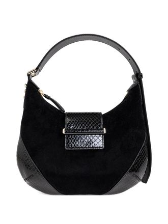 Jimmy Choo London suede shoulder bag - women - Calf Leather - One Size - Black