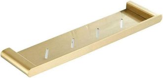 OEM Estante De Ba&ntilde;o De Una Sola Capa En Acero Inoxidable Dorado Cepillado, 50 Cm