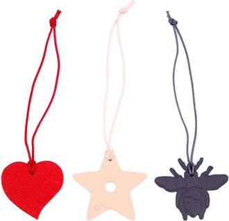 Dior Ciondoli in pelle anni 2000 (3 pezzi) - Rosso