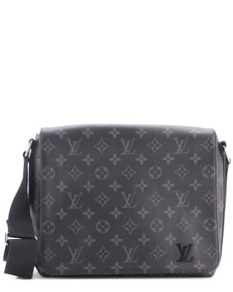 Louis Vuitton Black Monogram Eclipse Canvas District Pm (Authentic Pre-Loved)