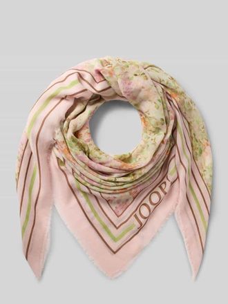 Joop Schal mit Logo-Print Modell Adalia in Hellrosa, Gr&ouml;&szlig;e 1