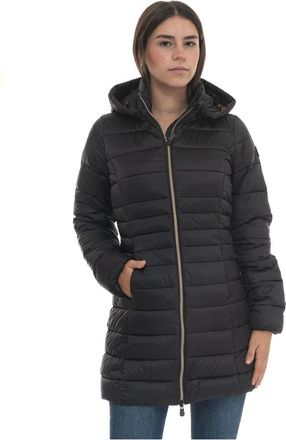 Save The Duck Dames, Mantels, Zwart, Maat: 2XL Leer