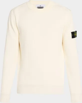 Stone Island Men & apos;s Maglieria Cotton Rib Long-Sleeve T-Shirt