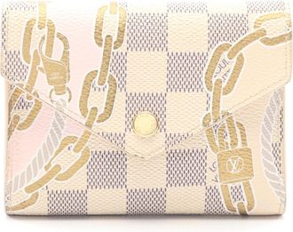 Louis Vuitton Multi-Color White Pvc Wallet (Tri-Fold) (Pre-Owned)
