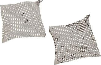 Paco Rabanne Ohrringe - Pixel Flow Earrings - Gr. unisize - in Silber - für Damen