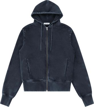 Entire studios Slim Zip Up - Heren - Vesten met rits - Blauw - L - Katoen - Hoodies & sweatvesten