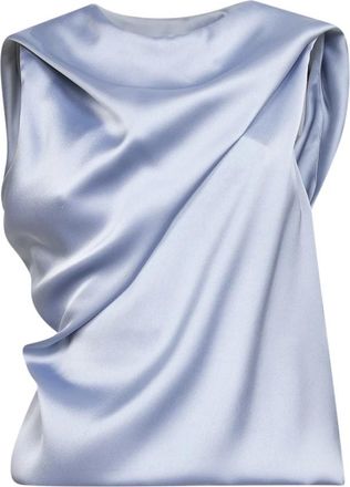 Blanca Vita Tafoly 4762Polvere Top - Dames - Tops zonder mouwen - Blauw - XS - Polyester - Tops