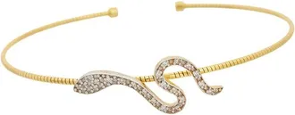 Meshmerise 18K Plated 0.10 Ct. Tw. Diamond Bangle Bracelet