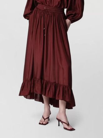 Zimmermann long puff sleeve dress high waist