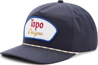 Topo Designs Twill Rope Cap - Draft Caps Midnight, Cotton/Nylon