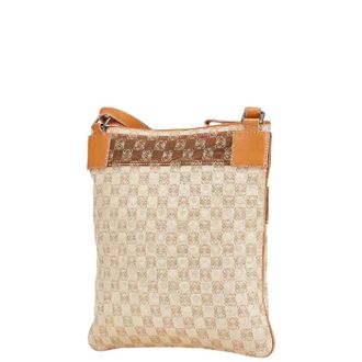 Loewe Pre-owned Cross Body Bags, female, Beige, Size: ONE SIZE Pre-owned Canvas shoulder-bags
