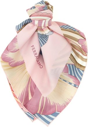 Ferragamo Brezza Sciarpe Rosa-Donna