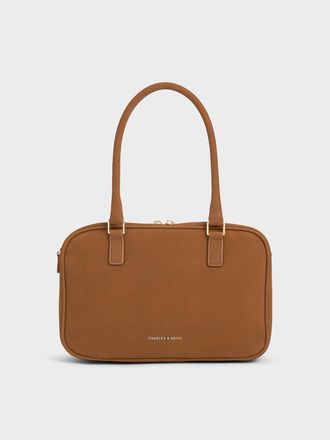 Charles & Keith Sianna Textured Bowling Bag