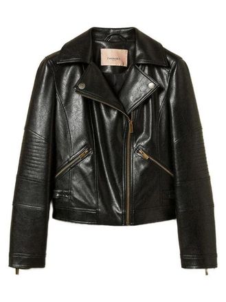 Twin-Set Zweiteiliges Biker-Set aus Kunstleder