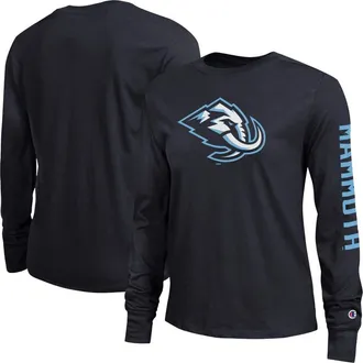 Champion Womens Champion Black Utah Mammoth 2-Hit Long Sleeve T-Shirt at Nordstrom, Size Medium