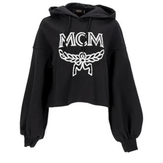 MCM Mcm, Dames, Sweatshirts & Hoodies, Zwart, Maat: XS Katoen