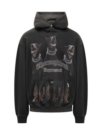 Represent Represent Hoodie With Doberman Print