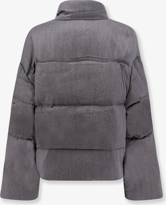 Entire studios Womens Puffer Wool Down Jacket Grey