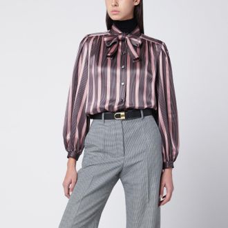 Valentino Striped Crepe de Chine shirt