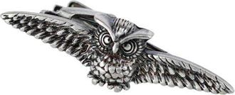 Trafalgar Store Majestic Owl Antique Silver Tie Bar at Nordstrom