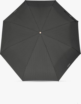 Moschino Folding Umbrella With Logo, Unisex, Grey