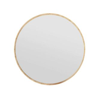 Dmora Espejito Euterpe, Espejo, Objeto De Decoraci&oacute;n De Pared, Decoraci&oacute;n De Espejo, 60x2h60 Cm, Roble, Con Embalaje Reforzado - Dmora