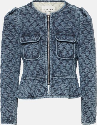 Isabel Marant Deliona quilted cotton jacket