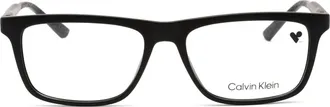 Calvin Klein CK22547 Rectangular Plastic Frame Eyeglasses - Black