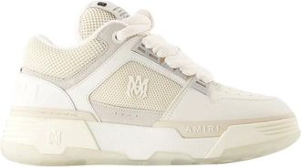 Amiri Sneakers, male, Beige, Size: 9 US Beige Leather Sneakers - Round Toe