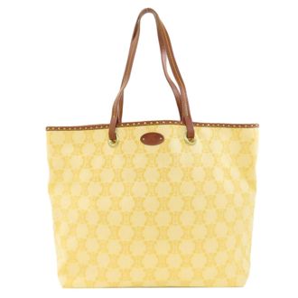 Celine Yellow Canvas Tote Bag (Pre-Owned)