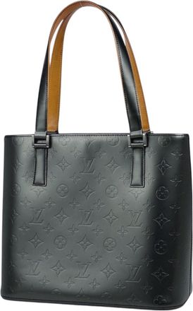 Louis Vuitton Black Noir Monogram Mat Tote Bag (Pre-Owned)