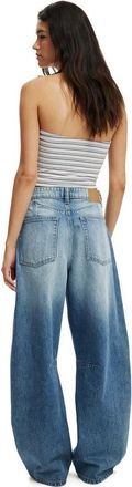 Cotton On Womens Barrel Jean in Eve Blue at Nordstrom, Size 10