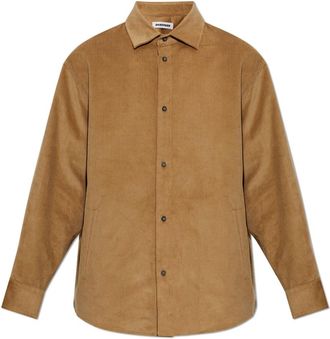 Darkpark Keanu Corduroy Shirt - Heren - Casual Overhemden - Bruin - S - Overhemden