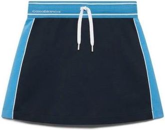 Casablanca Punto Mini Rok - Dames - Korte rokken - Blauw - S - Katoen - Rokken