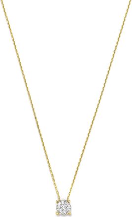 Isabel Bernard Halsketten - De la Paix Hanaé 14 karat necklace diamond 0.14 - Gr. unisize - in Gold - für Damen