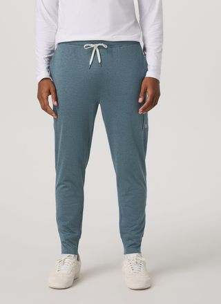 Vuori Clothing Sunday Performance Jogger Pants 28 | Blue Sea Heather | XS, Size Extra Small