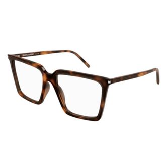 Saint Laurent Glasses, unisex, Multicolor, Size: 56 MM Classic Black Leather Shoulder Bag