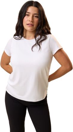 Kindred Bravely Slim Fit Modal Crewneck Nursing T-shirt in White at Nordstrom, Size X-Large Short