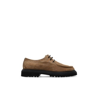 Dolce & Gabbana Su&egrave;de schoenen - Heren - Veterschoenen - Beige - 40 1/2 EU - Su&egrave;de - Schoenen