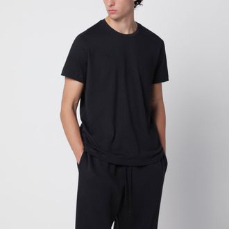 SKIMS Black short-sleeved T-shirt in cotton