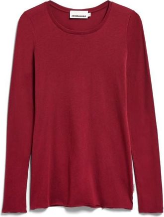 Armedangels Einiaara Soft Longsleeve f&uuml;r Damen | rot