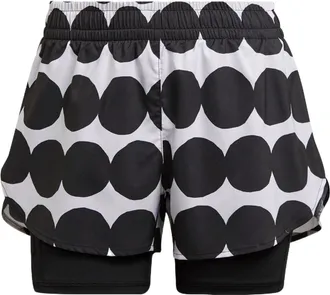 adidas (WMNS) adidas x Marimekko Marathon 20 Shorts Asia Sizing Black White GU2526