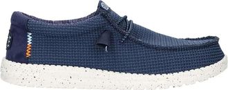 Hey Dude Blauwe Sportieve Wally Mocassin Schoen - Heren - Veterschoenen - Blauw - 44 EU - Schoenen