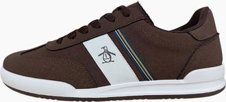 Original Penguin Mens Penguin Gaz Mens Chocolate Trainers - Brown - Size: 10