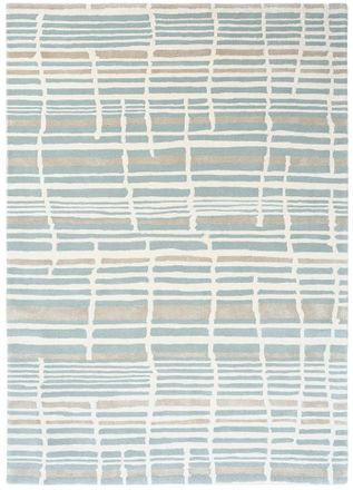 Florence Broadhurst Designer Teppich Tortoiseshell Stripe Jade - handgetuftet